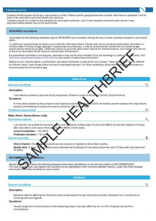 Health Brief Sample Page 2