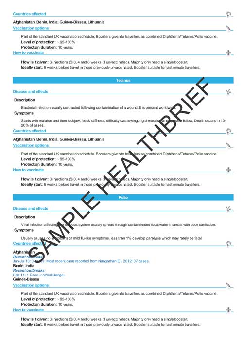 Health Brief Sample Page 3