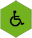 Disabled access icon key